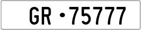 Trailer License Plate